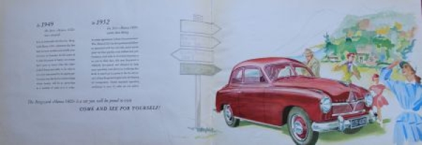 Borgward Hansa 1800 Modelprogram 1952 Carbrochure (7696)